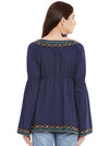 MIWAY Boho Chic Embroidered Tunic