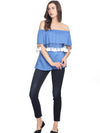 Miway Women  Blue Solid Top