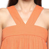 Miway Orange Solid Crop top