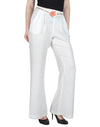 Miway Viscose Solid White Pant