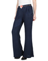 Miway Viscose Solid Navy Pant