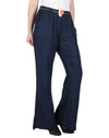 Miway Viscose Solid Navy Pant