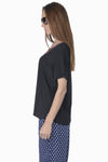 MIWAY Embroidered Neckline Top