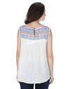 Miway Embroidered White Top