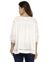 Miway Viscose  Laced White Top MW_17_XS