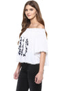 Miway Cotton Off Shoulder White Top