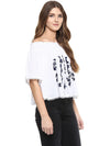 Miway Cotton Off Shoulder White Top