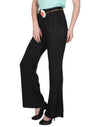 Miway Viscose Solid Black Pant