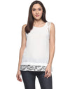 Miway White Top With Lace Peek a Boo