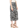 Miway Women Black & White Palm Print Cullots