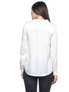 MIWAY White Quilted Yoke Hammered Shirt