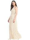 MIWAY Beige 'A' Line Maxi Dress