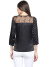 Miway Black Lace Insert Top