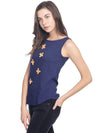 Miway Women  Blue solid Top