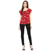 MIWAY Cherry Floral Top