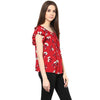 MIWAY Cherry Floral Top