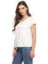 MIWAY Lace up Neck Top