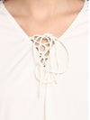 MIWAY Lace up Neck Top