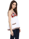 MIWAY White Embroidered Camisole Top