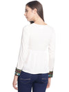 Miway Women  White Solid Top