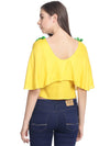 Miway Women  Yellow solid Crop Top