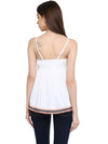 MIWAY White Embroidered Camisole Top