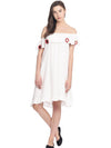 Miway Women  White Solid Dress