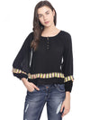 Miway Women  Black Solid Top