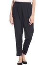 Miway Women  Black Solid Trouser