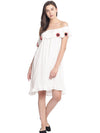 Miway Women  White Solid Dress