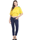 Miway Women  Yellow solid Crop Top