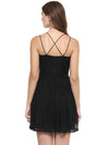 Miway Miway women's black lace dress