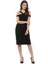 MIWAY Black Bodycon Dress